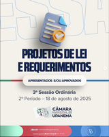 Câmara de Upanema realiza 3ª Sessão Ordinária do 2º Período Legislativo de 2025