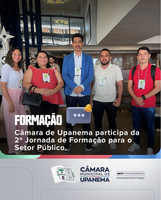 Câmara de Upanema está participando da 2ª Jornada de Formação para o Setor Público