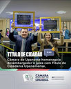 Câmara de Upanema homenageia desembargador e juíza com Título de Cidadania Upanemense