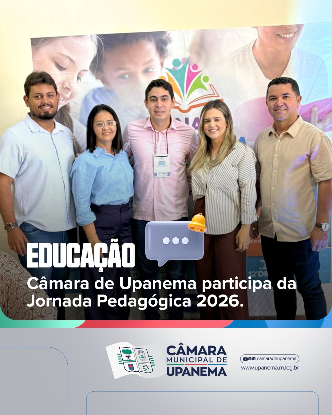 Câmara de Upanema participa da Jornada Pedagógica 2026