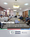 Câmara de Upanema reforça demandas de infraestrutura em agenda com o Governo do Estado