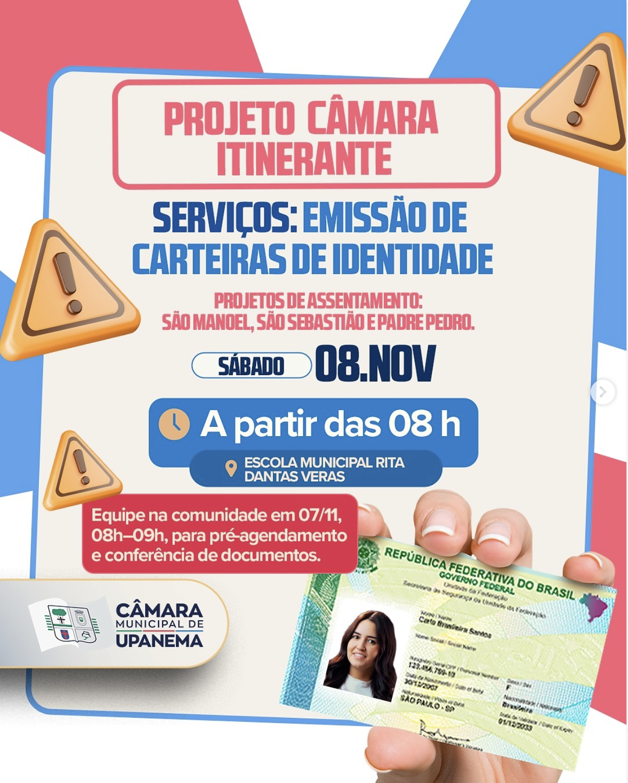 CÂMARA ITINERANTE | SÃO MANOEL, SÃO SEBASTIÃO E PADRE PEDRO