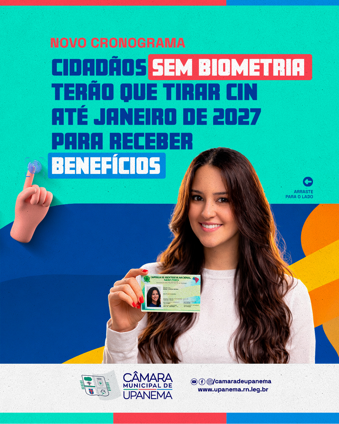 cidadãos sem biometria  terão que tirar CIN  até janeiro de 2027  para receber  benefícios