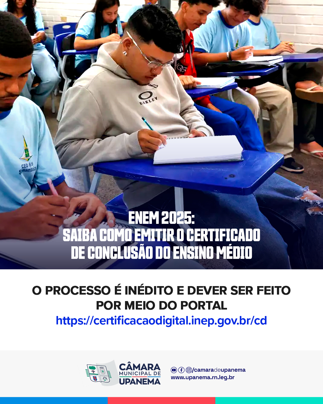 ENEM 2025: Saiba como emitir o certificado de conclusão do ensino médio
