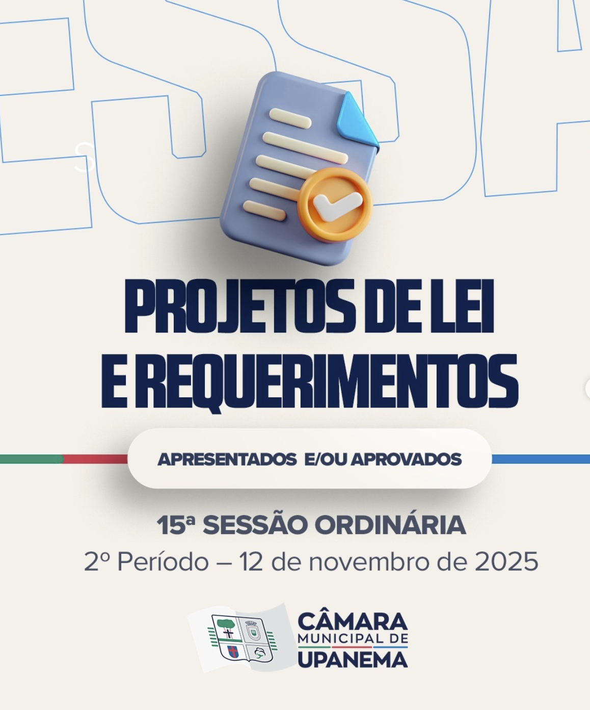 Legislativo e avança em pautas de interesse público durante a 15ª Sessão Ordinária do 2º Período