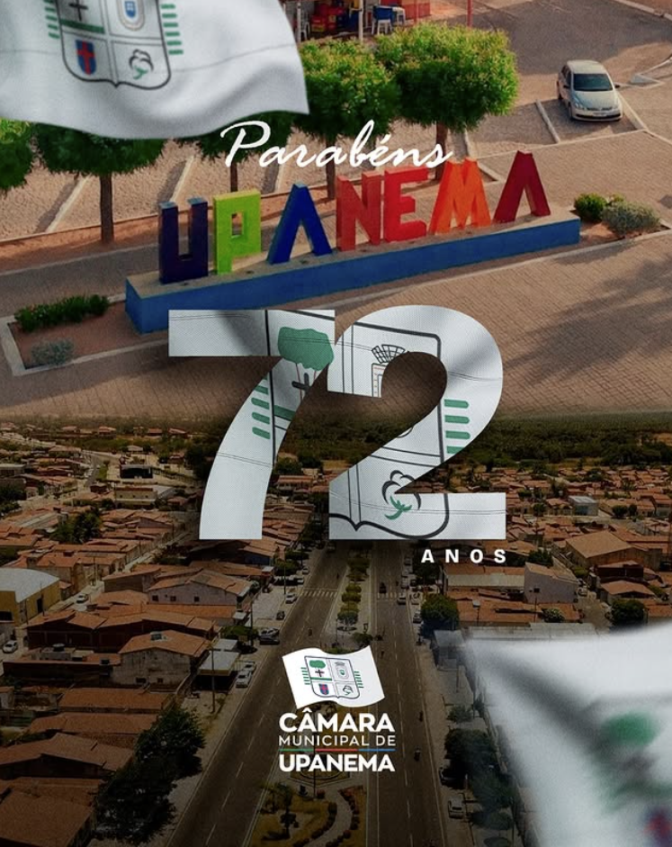 Neste 16 de setembro, celebramos com alegria os 72 anos de emancipação política de Upanema