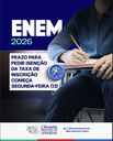 O prazo para pedir a isenção de pagamento da taxa de inscrição do Exame Nacional do Ensino Médio de 2026 começa na próxima segunda-feira, 13 de abril, e vai até o dia 24 de abril.