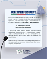 SESSÃO EXTRAORDINÁRIA