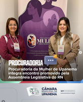 Procuradoria da Mulher de Upanema integra encontro promovido pela Assembleia Legislativa do RN