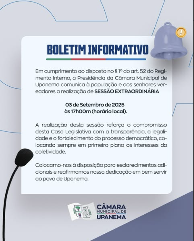 SESSÃO EXTRAORDINÁRIA